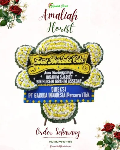 Papan Bunga Duka di Sango
